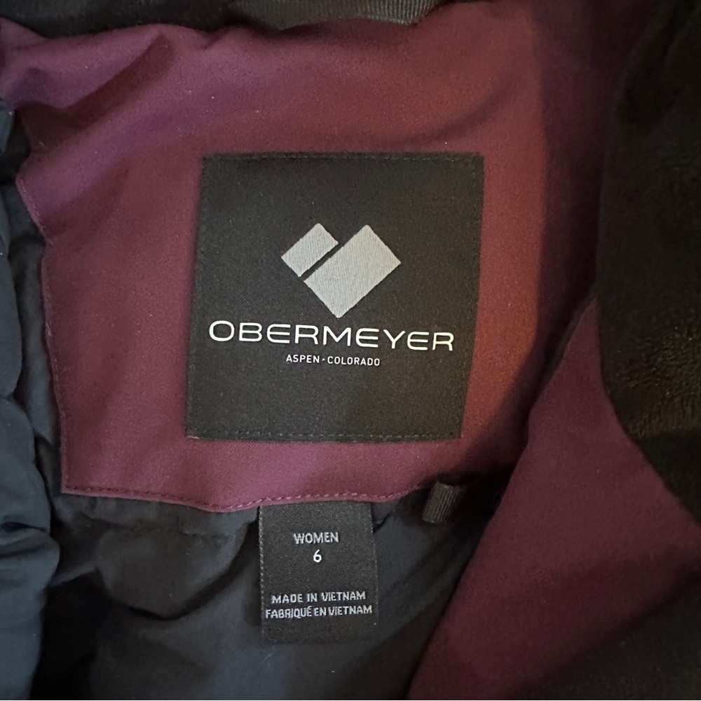 Obermeyer Women's Deep Purple Ski Jacket - Picture 6 of 8